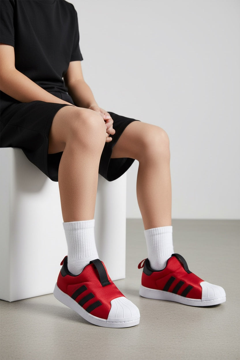 SUPERSTAR 360 I (SUPERSTAR) Adidas Superstar 360 I membawa gaya ikonik Superstar ke kaki si kecil dengan desain slip-on yang