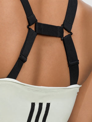 FTFO || BIG BRAND LOW PRICE Adidas cropped tank top with adjustable black straps and reflective logo detail