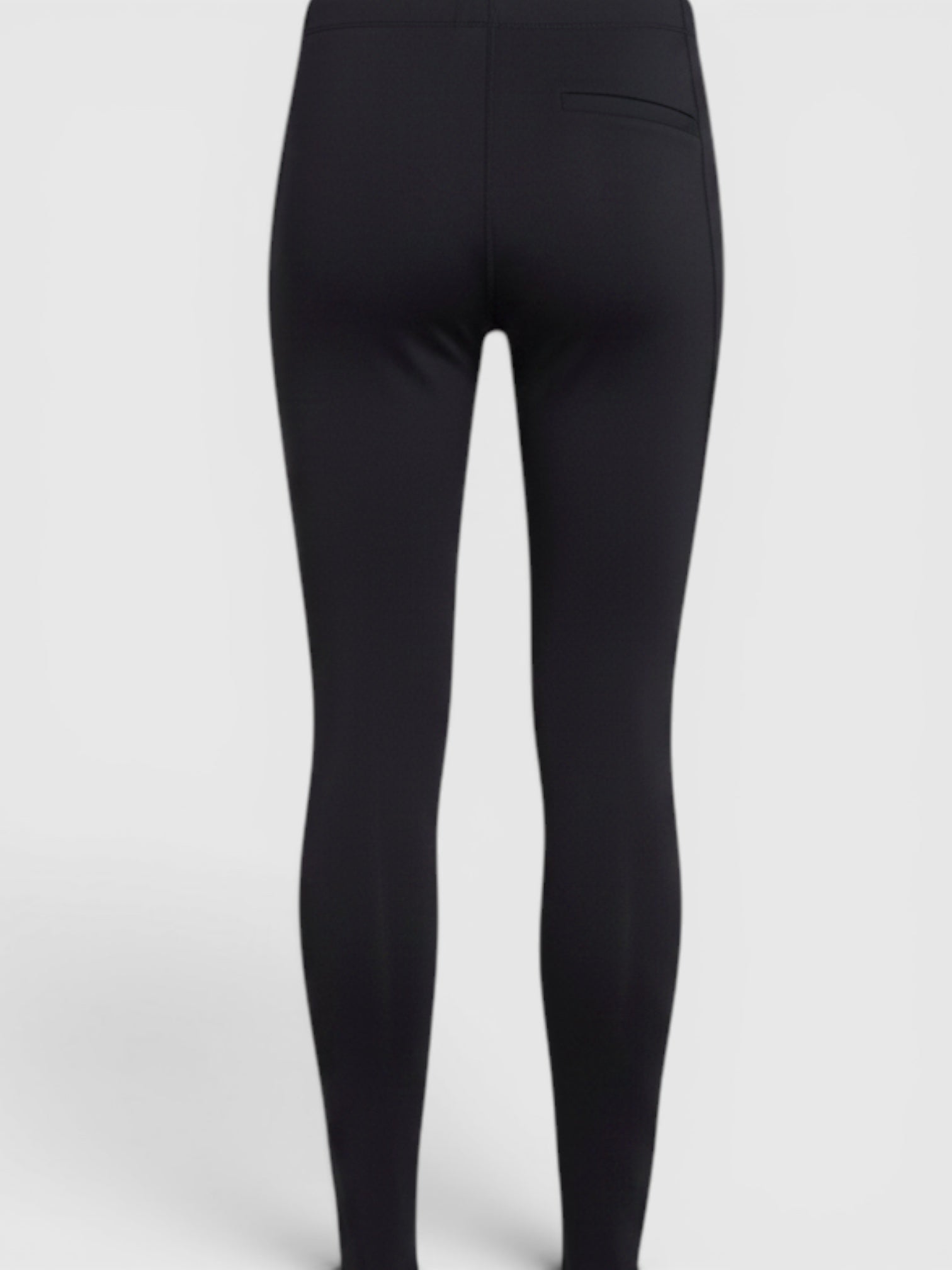 Tampilan belakang legging lari hitam Adidas FastImpact 7/8 dari FTFO || BIG BRAND LOW PRICE dengan saku ritsleting